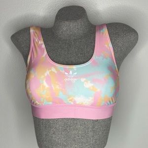 adidas Originals bikini top in pink tie dye size M